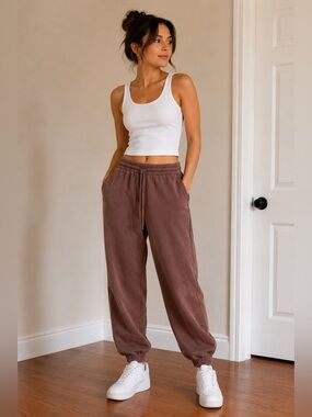 aerie Brown Jogger Sweatpants - Relaxed Fit